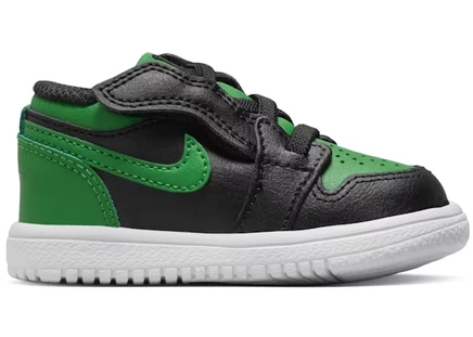 Детские кроссовки Jordan 1 Low ALT, черно-зеленые/белые