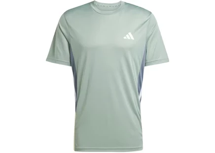 Мужская футболка Adidas Train Essentials Seasonal Colorblock, серебристо-зеленая