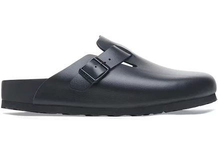 Мужские сабо Birkenstock Boston из кожи, черные