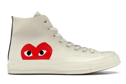Мужские кеды Converse Chuck 70 CDG PLAY, белые
