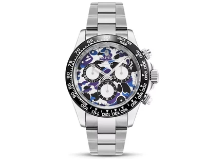 Мужские часы Bape Type 4 Bapex Hong Kong 16th, серебристые