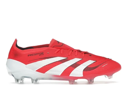 Мужские бутсы Adidas Predator Elite FG, красно-белые