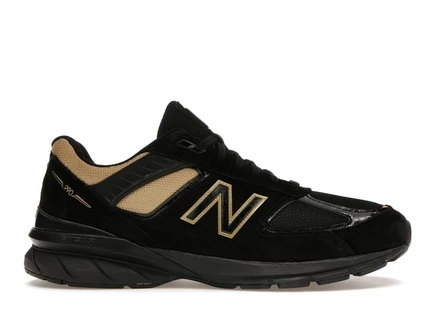 Мужские кроссовки New Balance 990v5, черно‑золотые