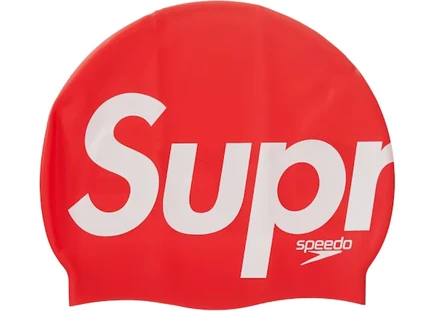 Унисекс шапочка для плавания supreme speedo, красная