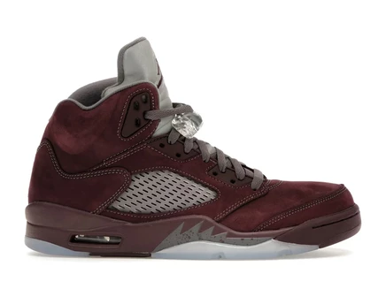 Мужские кроссовки Jordan 5 Retro, бордовые