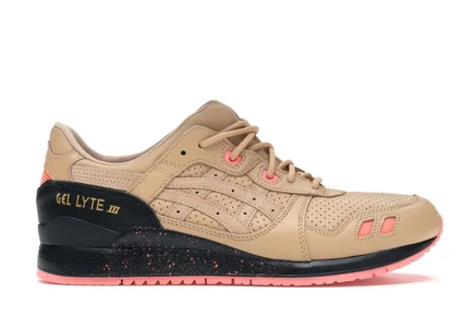 Мужские кроссовки Asics Gel-Lyte III Tiger Snake, бежево-розовые