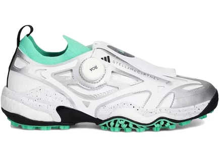 Женские кроссовки Adidas Codechaos BOA by Stella McCartney, белые/ярко‑зеленые/серебристые