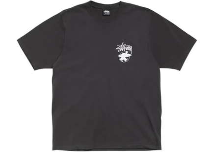 Футболка Stussy Long Haul пигментная, выцветший черный