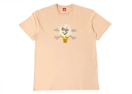 Мужская футболка Ice Cream Cherry Face, розовая