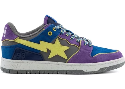 Мужские кроссовки Bape Sk8 Sta #1 Trail to Street, фиолетовые