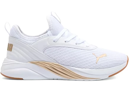 Женские кроссовки Puma Softride Ruby Luxe Femme, бело‑золотые