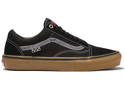 Мужские кроссовки Vans Old Skool, черные со змеиным принтом