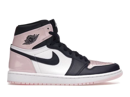Женские кроссовки Air Jordan 1 Retro High OG Atmosphere, бело-розово-темно-синие