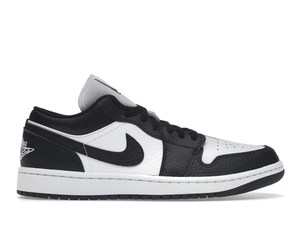 Женские кроссовки Jordan 1 Low SE Homage Split, бело-черные