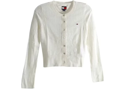 Женский кардиган Tommy Hilfiger TJW с круглым вырезом, зеленый