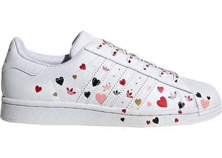Женские кроссовки Adidas Superstar День святого Валентина