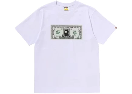 Футболка Bape Banknote, белая