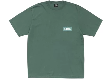 Мужская футболка Stussy Heal The Bay 40 пигментная, зеленая