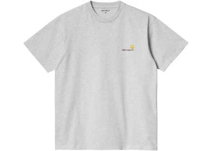 Футболка Carhartt WIP American Script, серый меланж