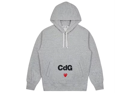 Женское худи Comme des Garcons PLAY, серое