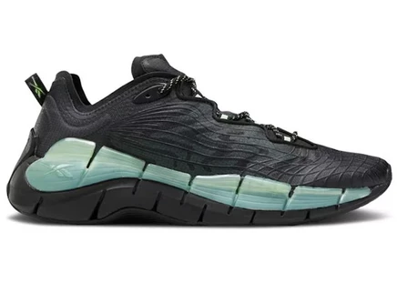Мужские кроссовки Reebok Zig Kinetica II, черные/неоново‑мятные