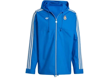 Мужская парка Adidas Real Madrid Terrace Icons, голубая/белая