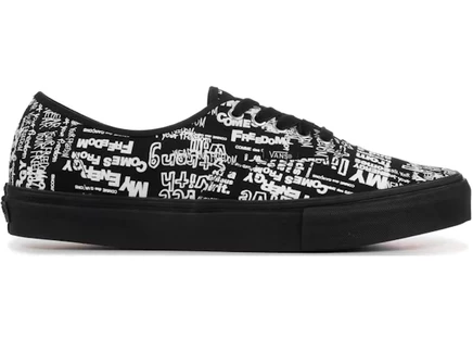 Мужские кеды Vans Authentic Comme des Garçons, черные
