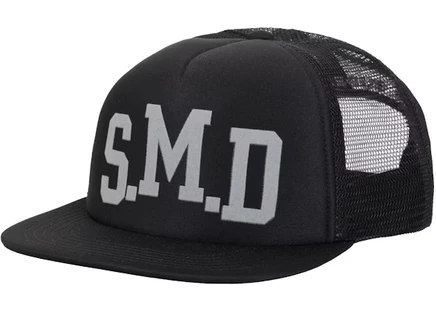 Унисекс кепка Supreme SMD Mesh Back 5-панельная, черная