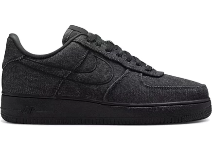 Женские кроссовки Nike Air Force 1 Low '07 LV8, черные джинсовые