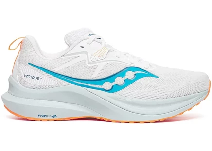 Мужские кроссовки Saucony Tempus 2, белые с ViZiBlue