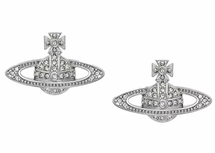 Серьги Vivienne Westwood Mini Bas Relief, серебряные
