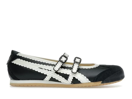 Женские кроссовки Onitsuka Tiger Mexico 66, черно-кремовые