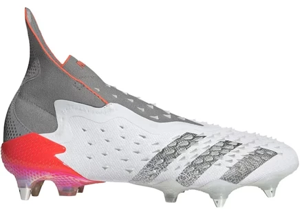Мужские бутсы Adidas Predator Freak+ SG, белые/металлик/красные