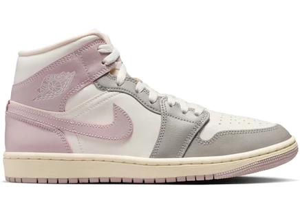 Женские кроссовки Jordan 1 Mid Enigma Stone/Particle Rose