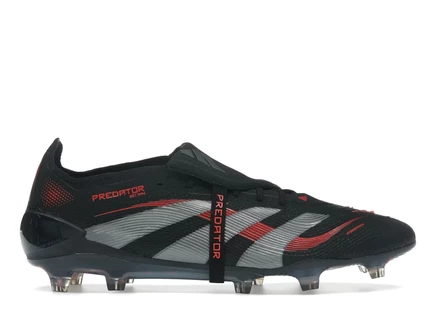 Мужские бутсы Adidas Predator Elite FG, черно-серо-красные