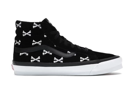 Мужские кеды Vans Sk8-Hi WTAPS Bones, черные