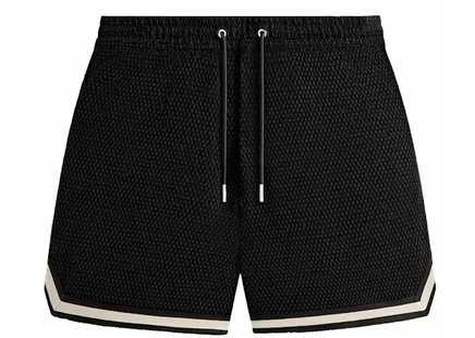Мужские шорты Kith Curtis из шенилла и твида, черные
