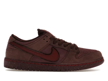 Мужские кроссовки Nike SB Dunk Low City of Love, бордовые