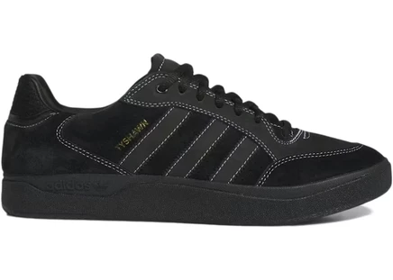 Мужские кроссовки Adidas Tyshawn Low, черно-белые с золотистым