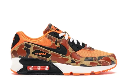 Мужские кроссовки Nike Air Max 90 Duck Camo, оранжевые