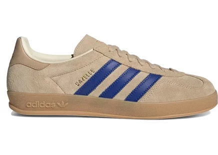 Мужские кроссовки Adidas Gazelle Indoor, бежево-синие