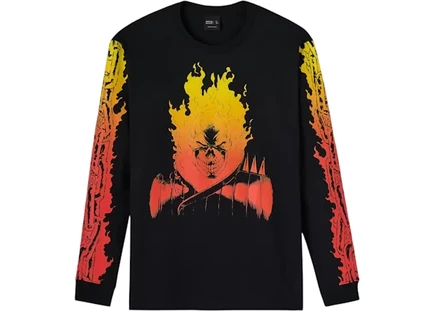 Мужская футболка OVO Marvel Ghost Rider, черная