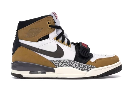 Мужские кроссовки Jordan Legacy 312, бело-коричневые
