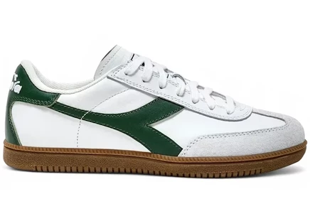 Мужские кроссовки Diadora Trainer, бело-зеленые
