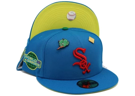Унисекс кепка New Era 59Fifty Chicago White Sox 2005, сине-желтая
