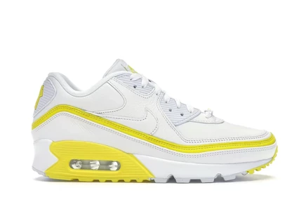 Мужские кроссовки Nike Air Max 90 Undefeated, белые/желтые