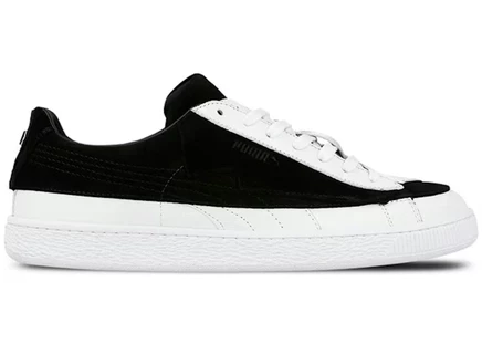 Мужские кроссовки puma suede classic karl 2, бело-черные