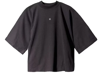 Мужская бесшовная футболка Yeezy Gap с логотипом, черная