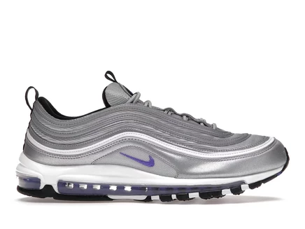 Мужские кроссовки Nike Air Max 97 Purple Bullet, серебристо-фиолетовые