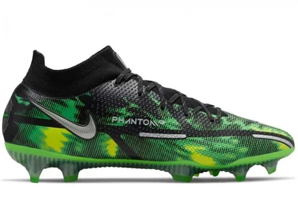 Мужские бутсы Nike Phantom GT2 Dynamic Fit Elite FG, черно-зеленые